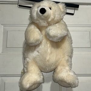 Vintage Aurora Plush Cream White Teddy Bear backpack!!